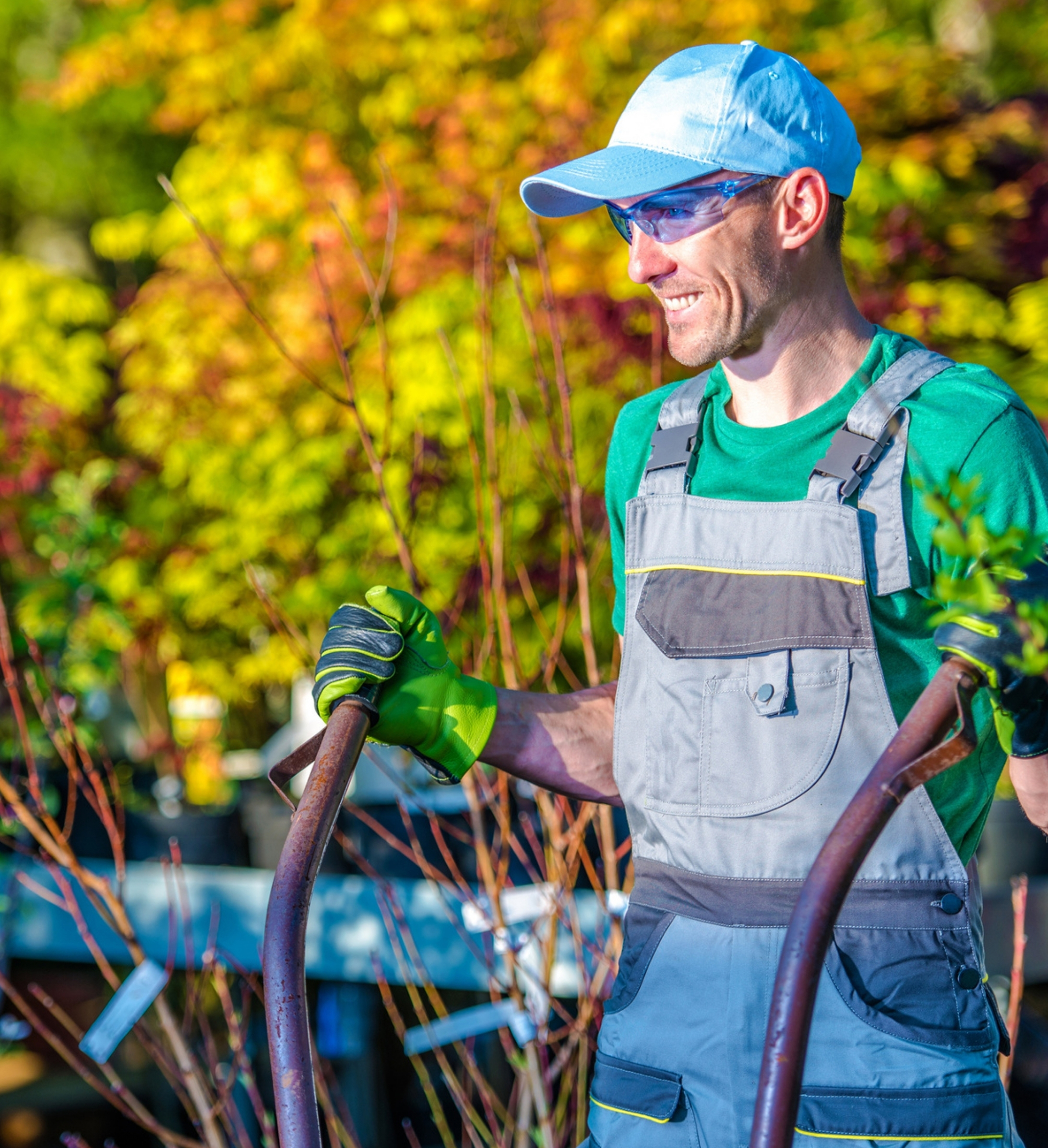Paysagiste au travail